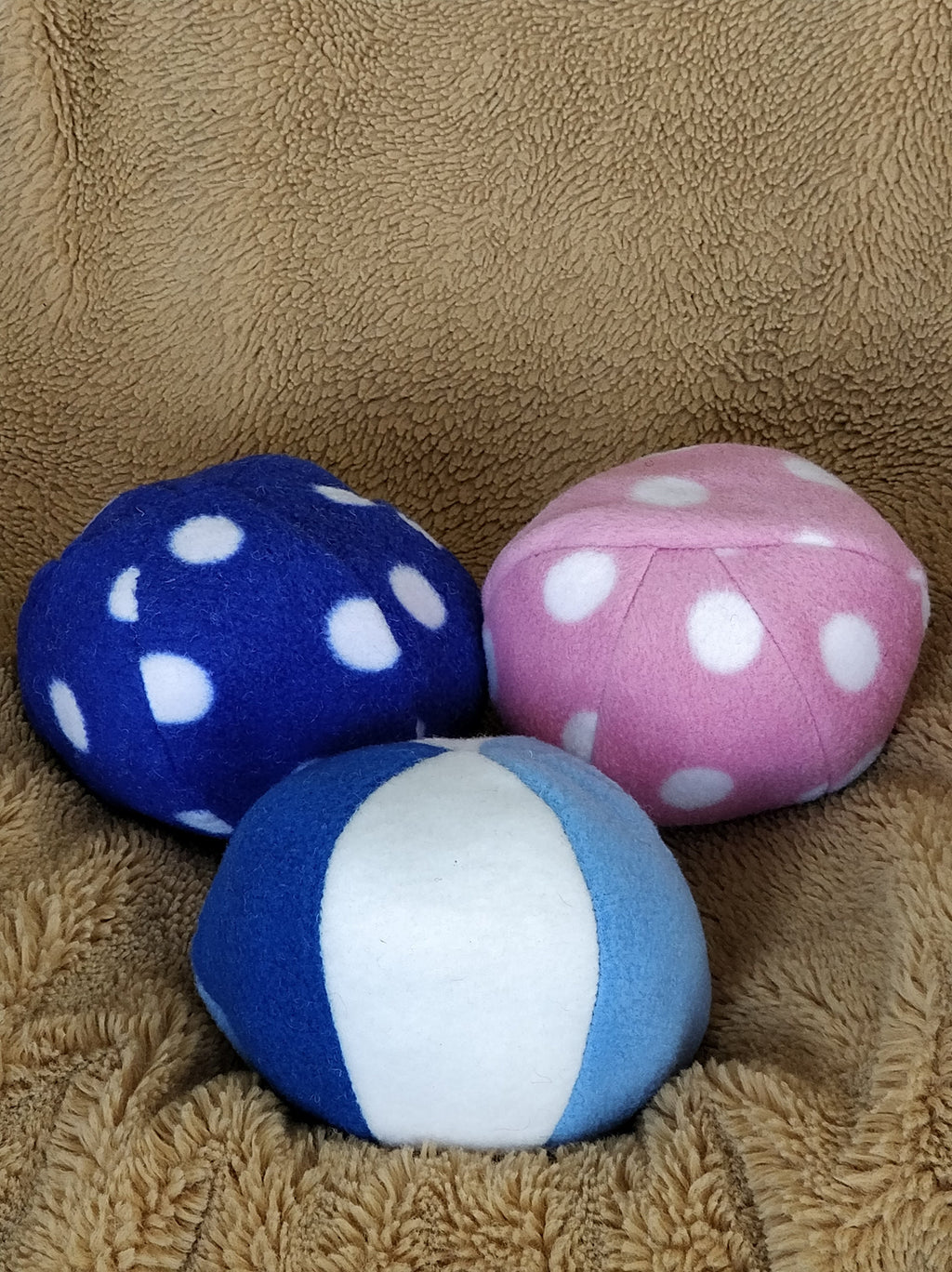 Dog Snuffle Ball, Fleece toy, finding treats puzzle, sheepskin stuffed toy