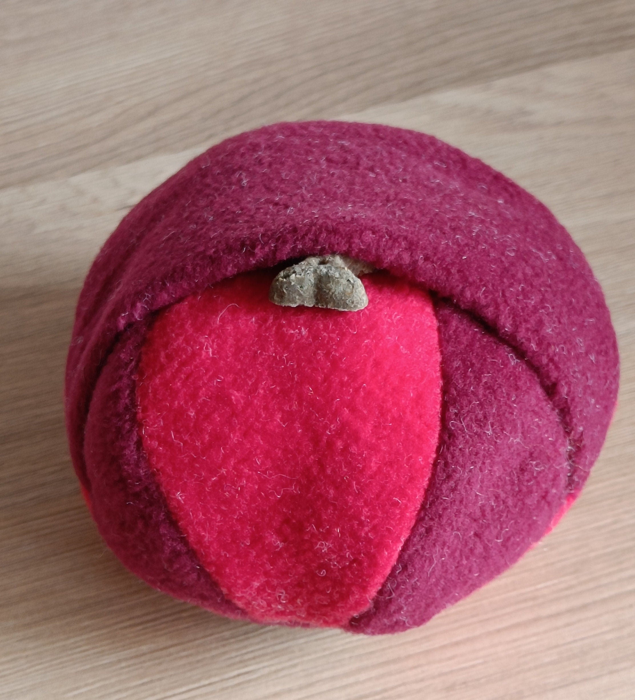 Dog Snuffle Ball, Fleece toy, finding treats puzzle, sheepskin stuffed toy