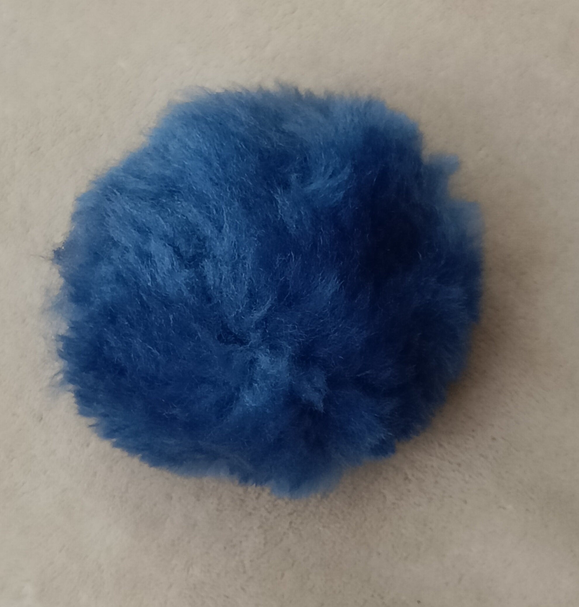 Merino Sheepskin Dog Ball: Natural pet toy, Baseball Pattern, Training reward toy for puppy