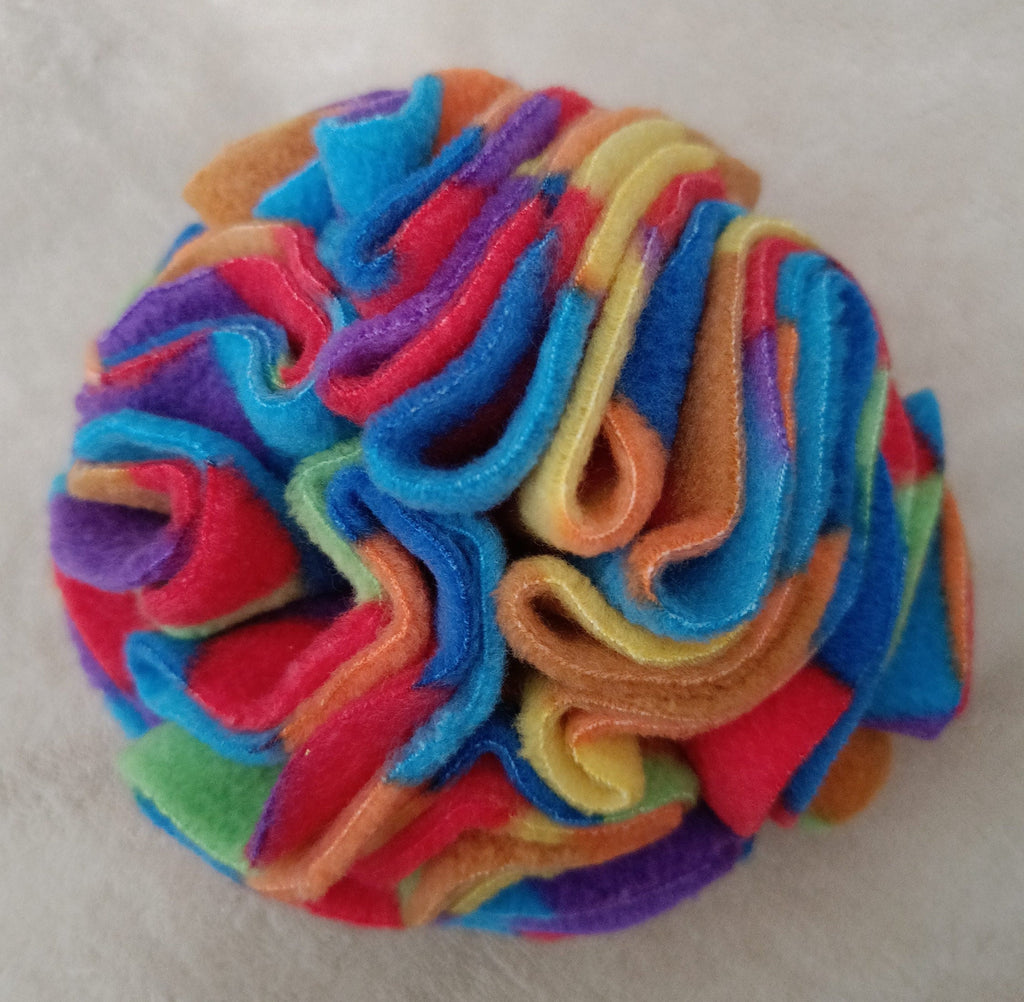 Snuffle ball for small dogs, treat dispenser,