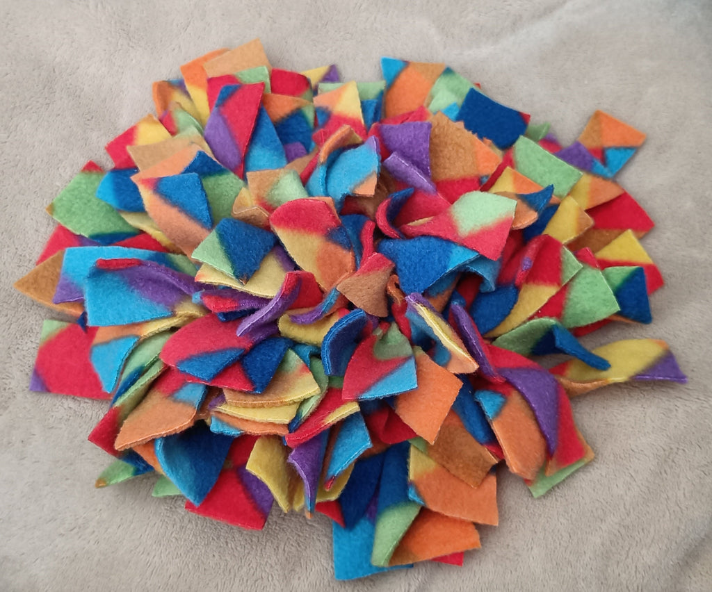 Fleece Snuffle Mat for small pets, Nose Work Toy