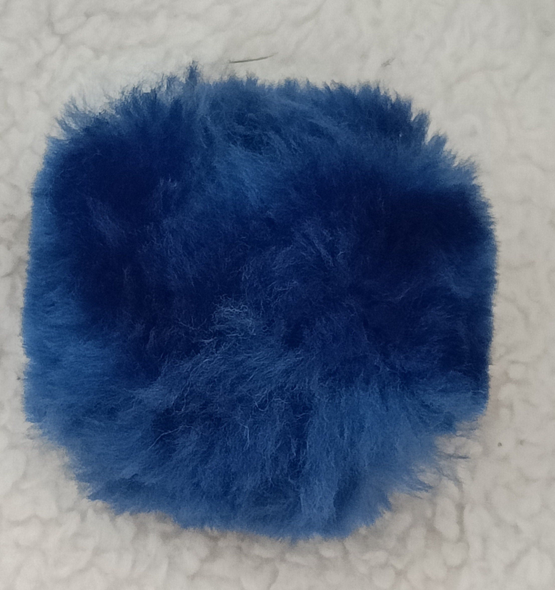 Merino Sheepskin Dog Ball: Natural pet toy, Baseball Pattern, Training reward toy for puppy