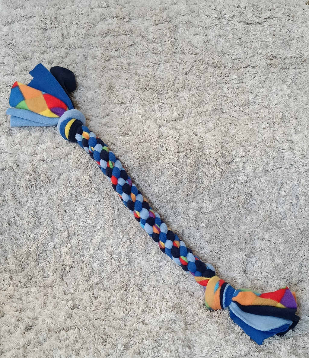 Fleece tug toy for dog