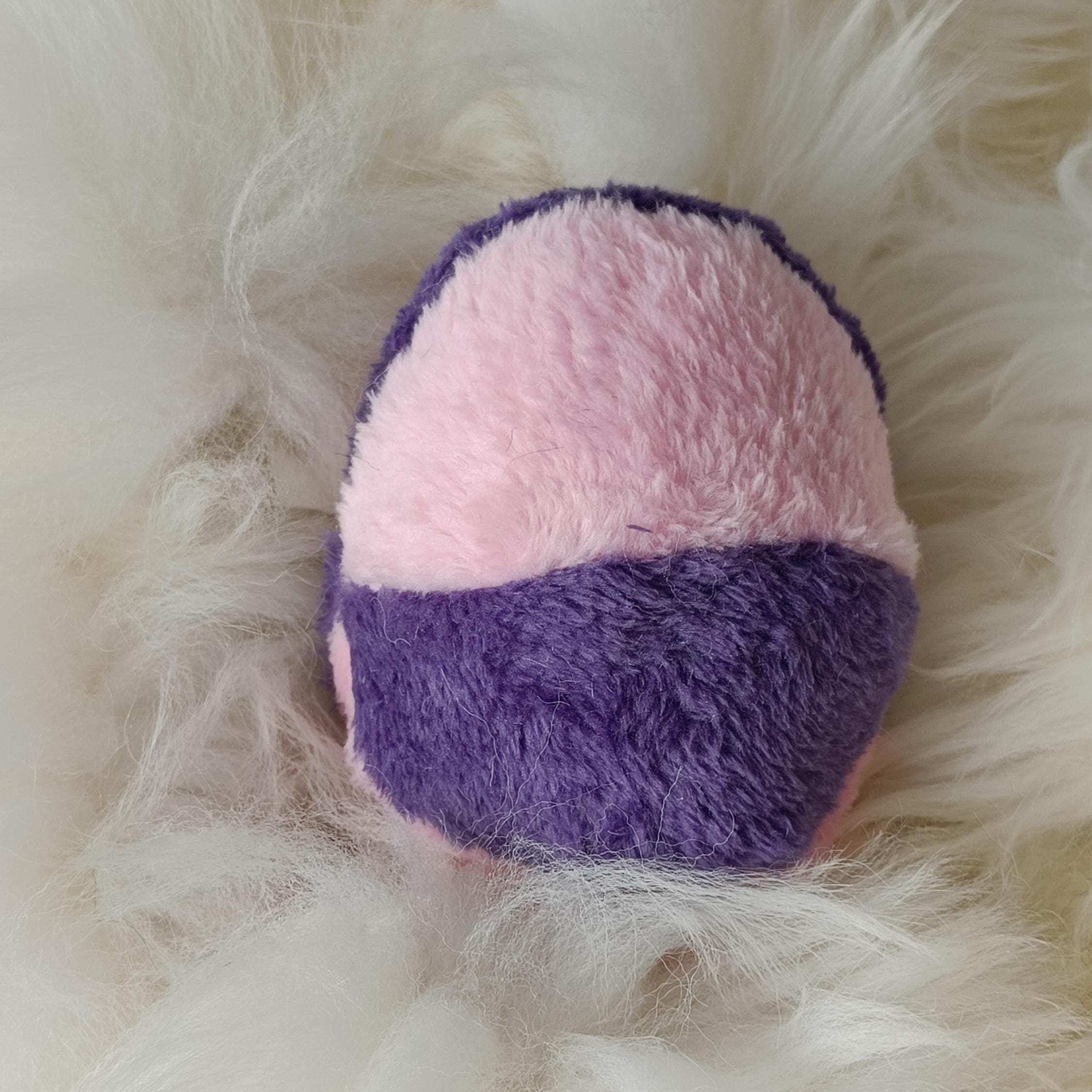 Soft plush fleece dog ball sheepskin filled - squeaker option available