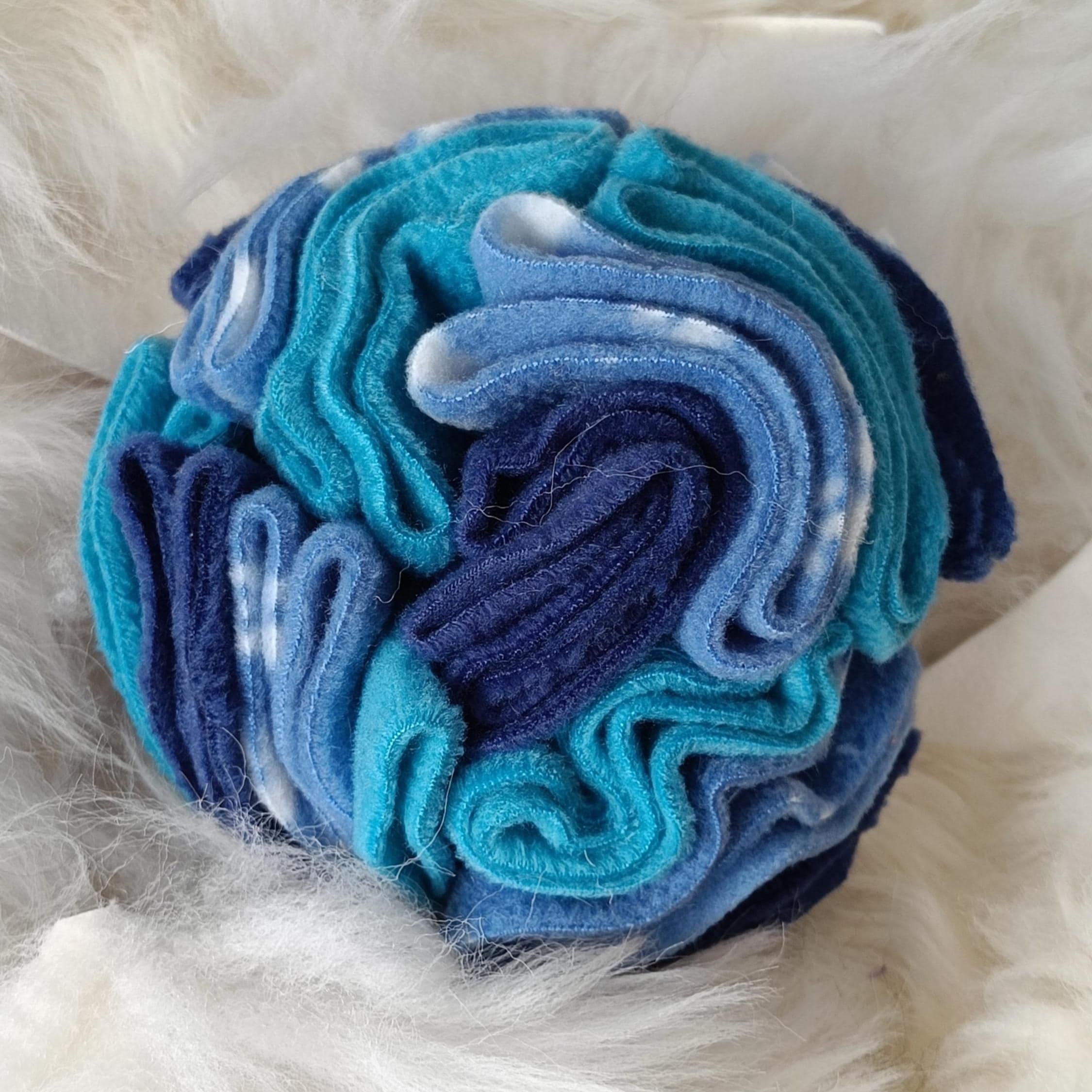 Snuffle ball for small dogs and puppies, treat dispenser