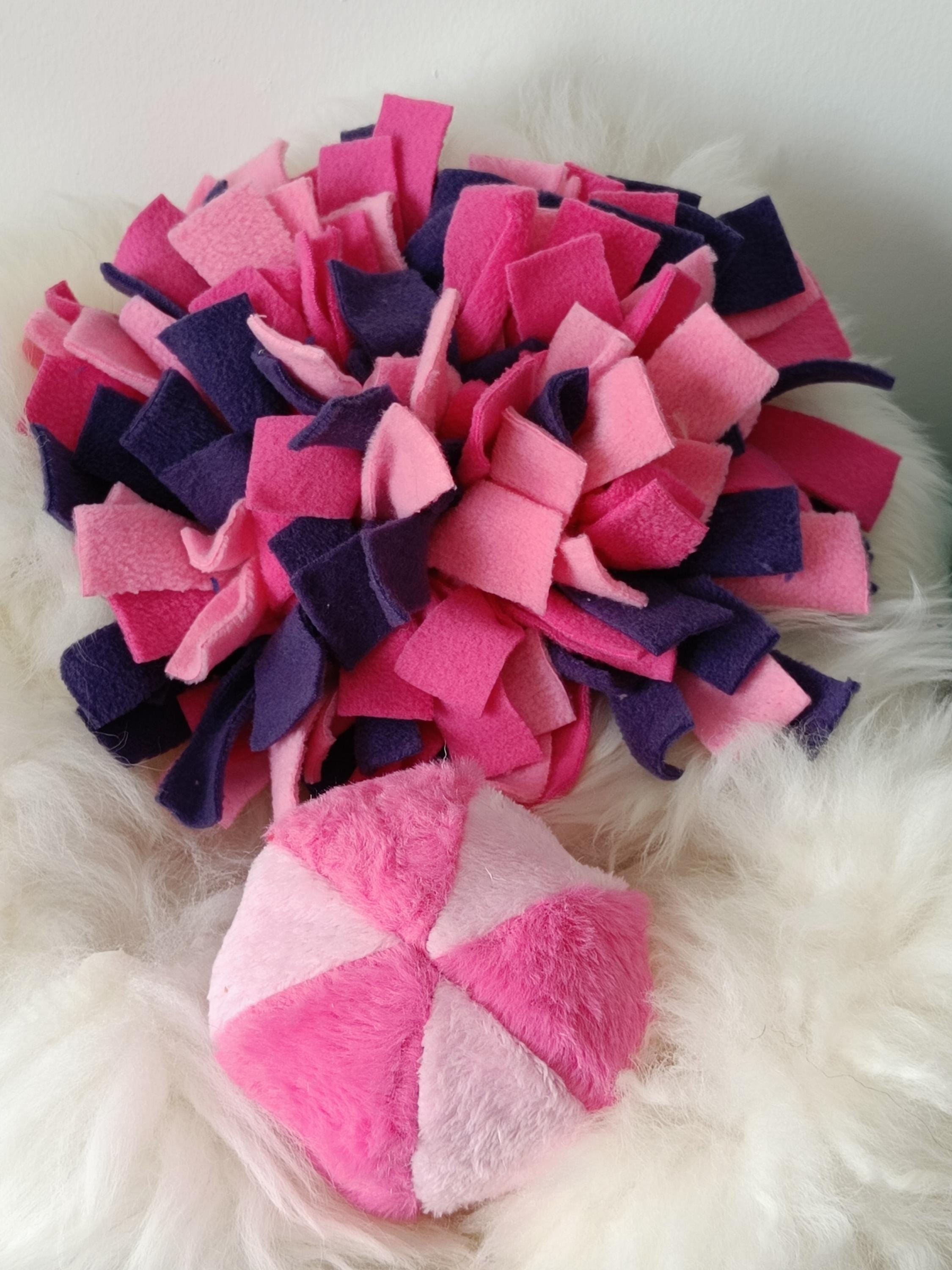 Soft plush fleece ball sheepskin filled - squeaker option available