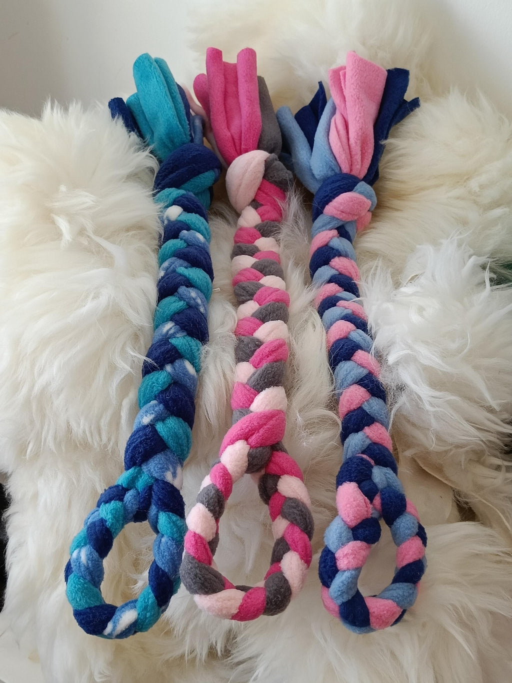 Braided Fleece Tug Toy for Small Dogs & Puppies