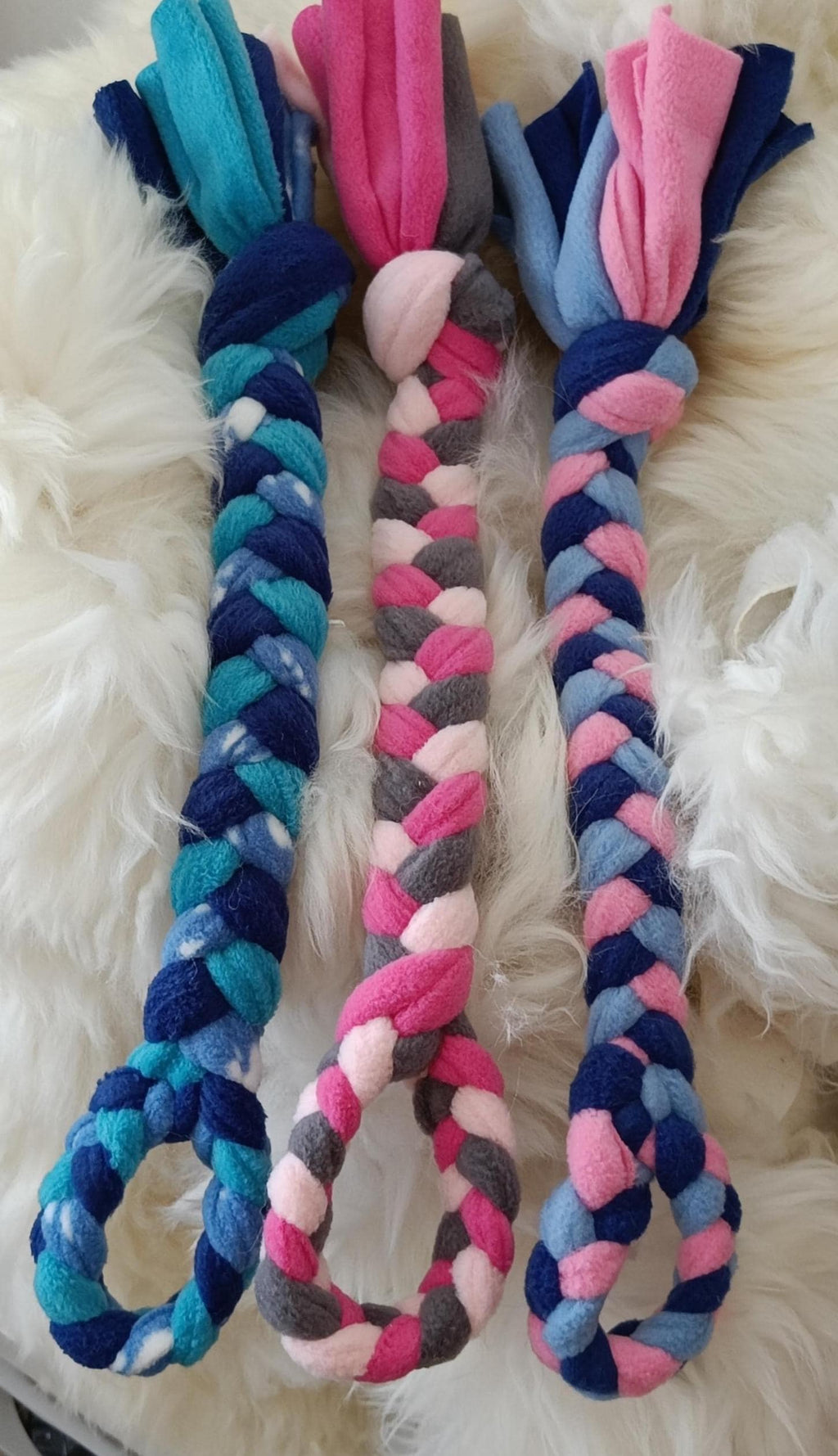 Braided Fleece Tug Toy for Small Dogs & Puppies