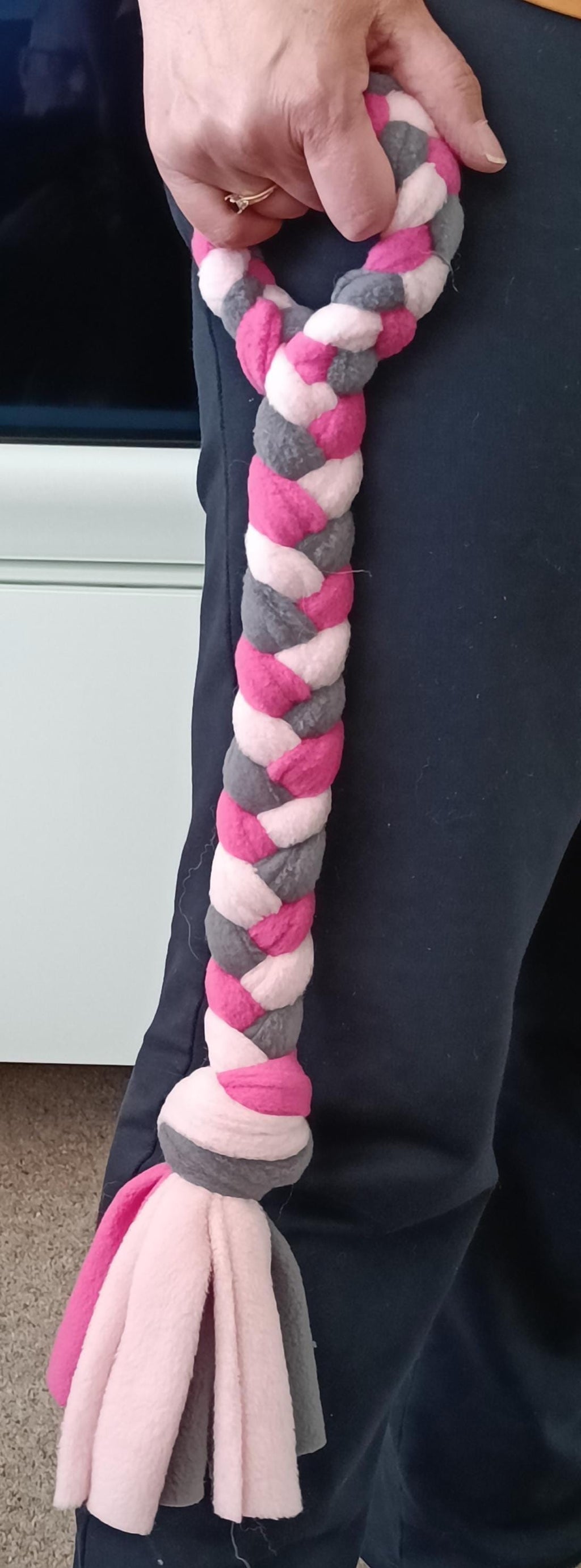 Braided Fleece Tug Toy for Small Dogs & Puppies