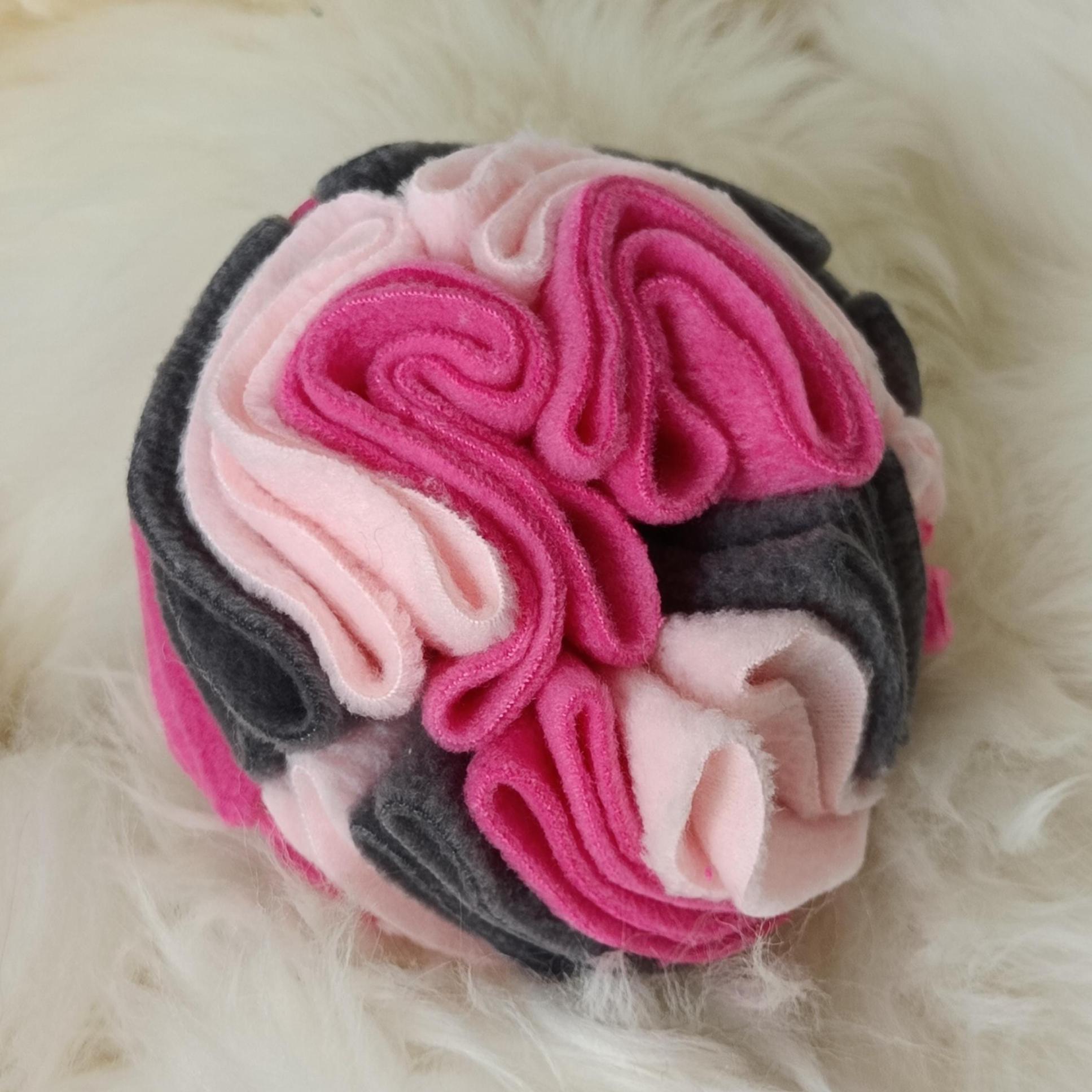 Snuffle ball for small dogs, treat dispenser,