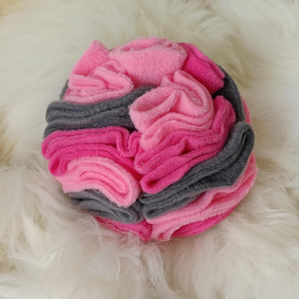 Snuffle ball for small dogs, treat dispenser,