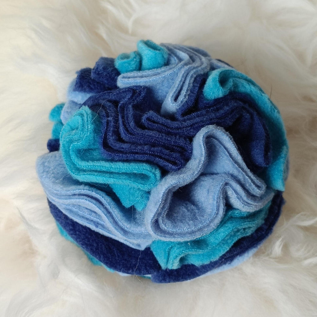 Snuffle ball for small dogs, treat dispenser,