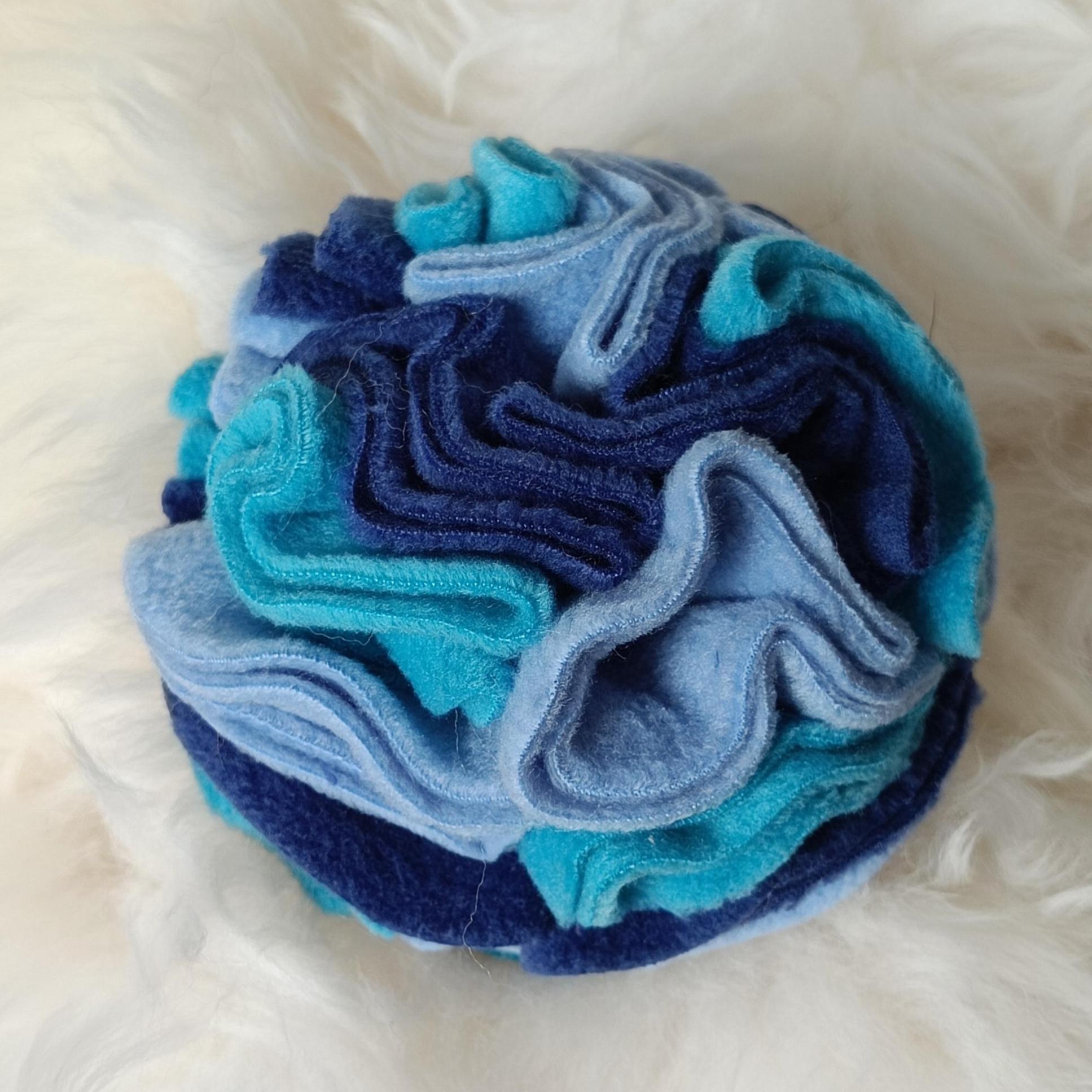 Snuffle ball for small dogs, treat dispenser,