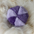 Dog ball made in soft plush fleece filled with sheepskin - squeaker option available