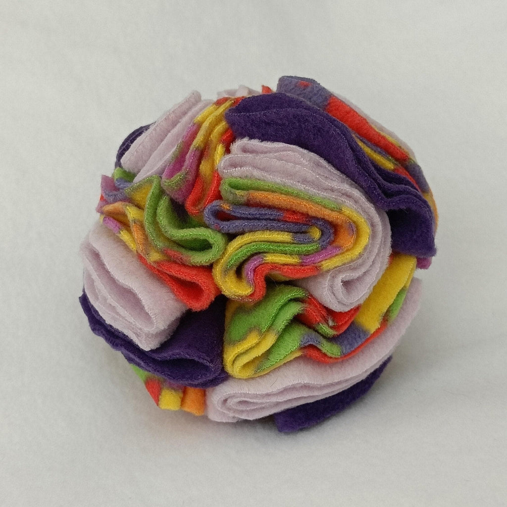 Snuffle ball for small dogs and puppies, treat dispenser
