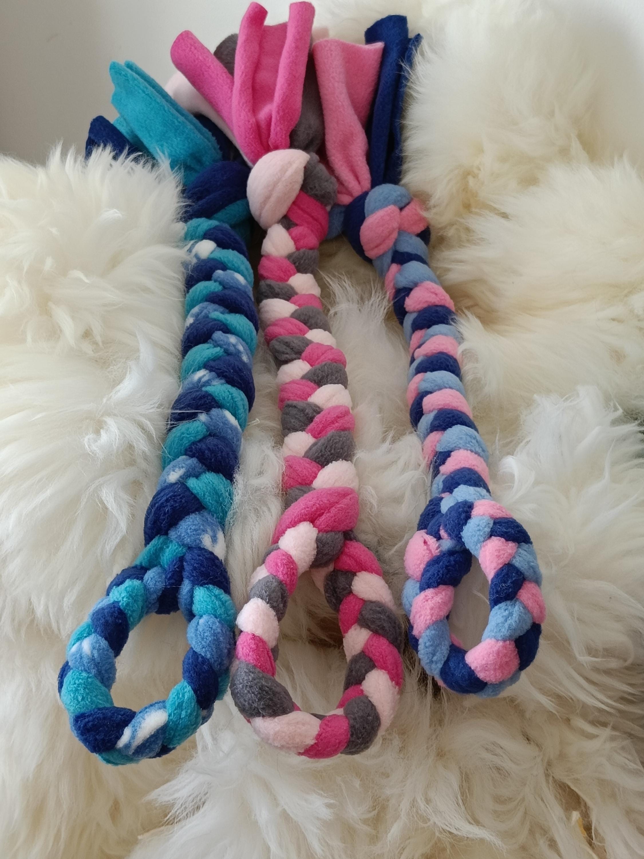Braided Fleece Tug Toy for Small Dogs & Puppies