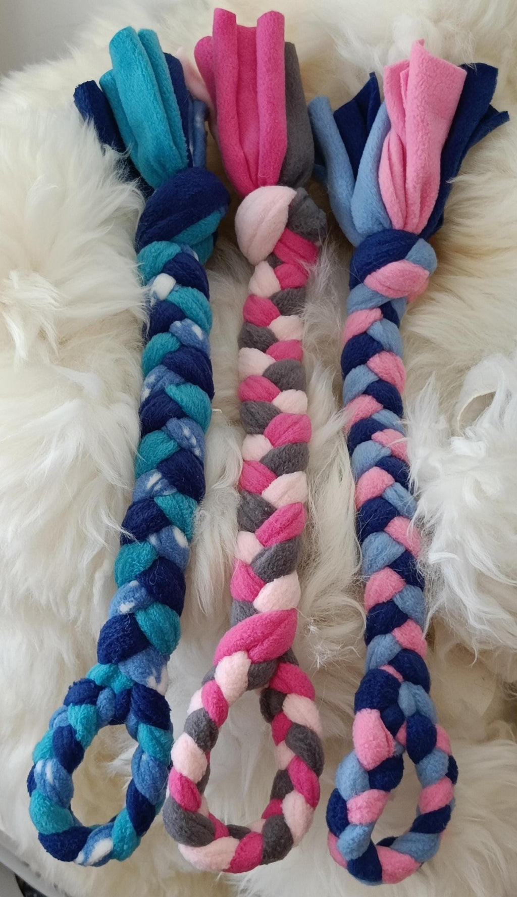 Braided Fleece Tug Toy for Small Dogs & Puppies