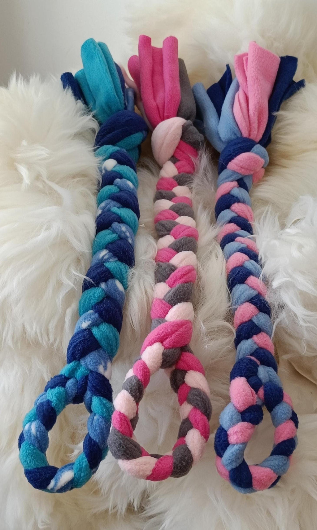 Braided Fleece Tug Toy for Small Dogs & Puppies