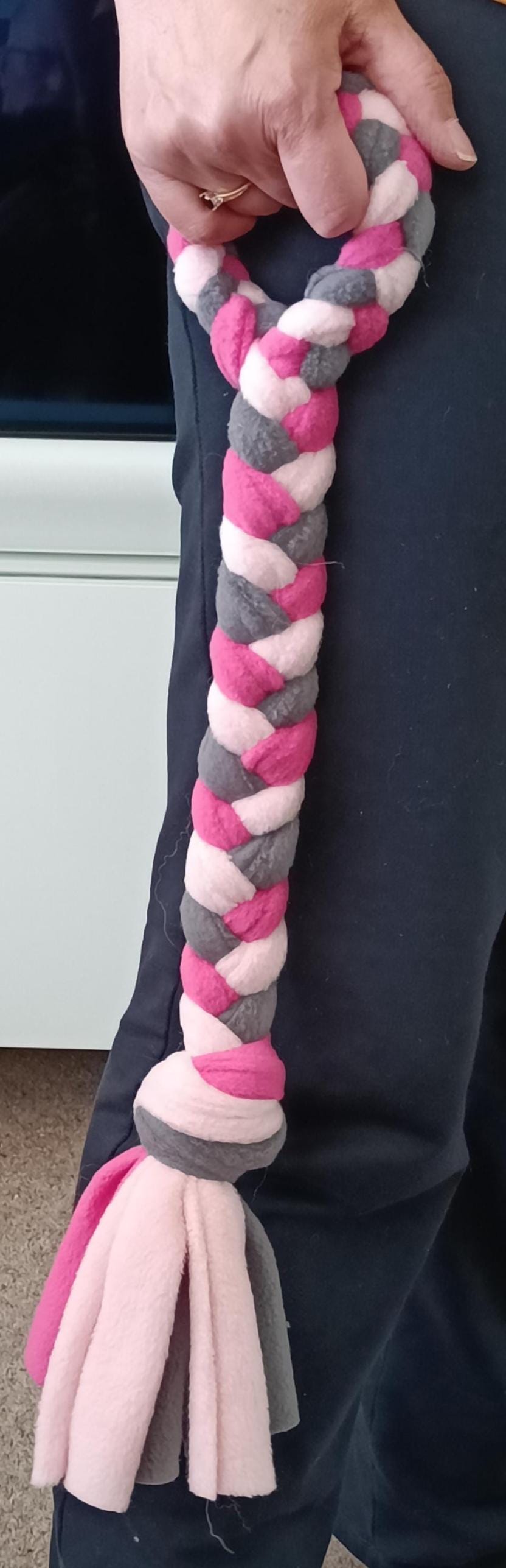 Braided Fleece Tug Toy for Small Dogs & Puppies