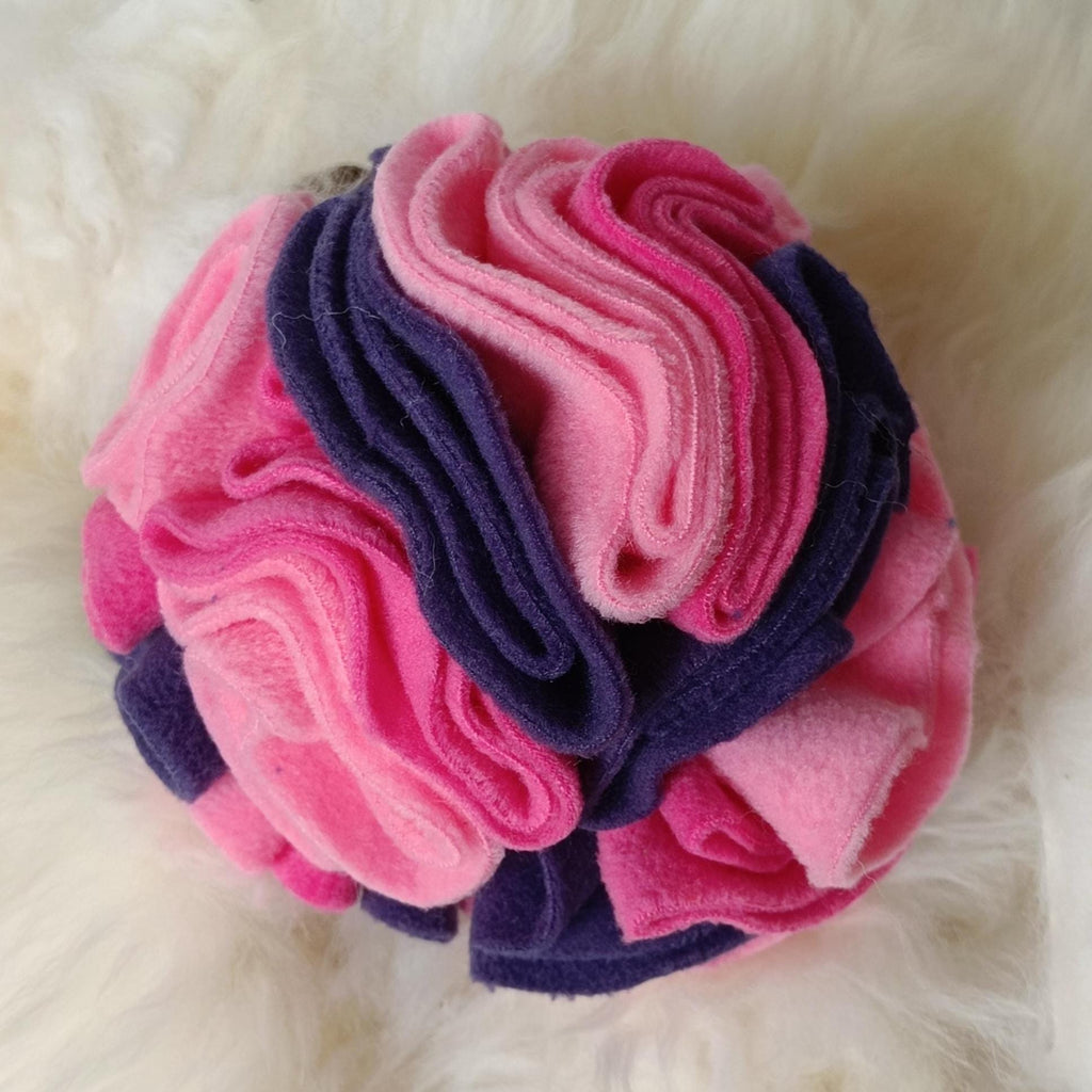 Snuffle ball for small dogs, treat dispenser,