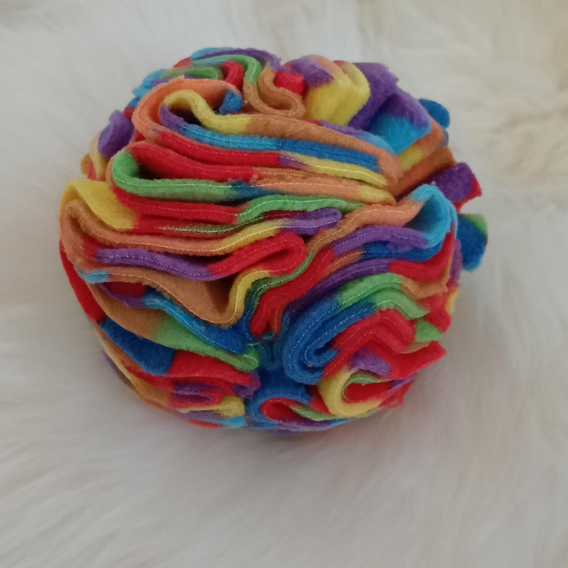 Snuffle ball for small dogs and puppies, treat dispenser