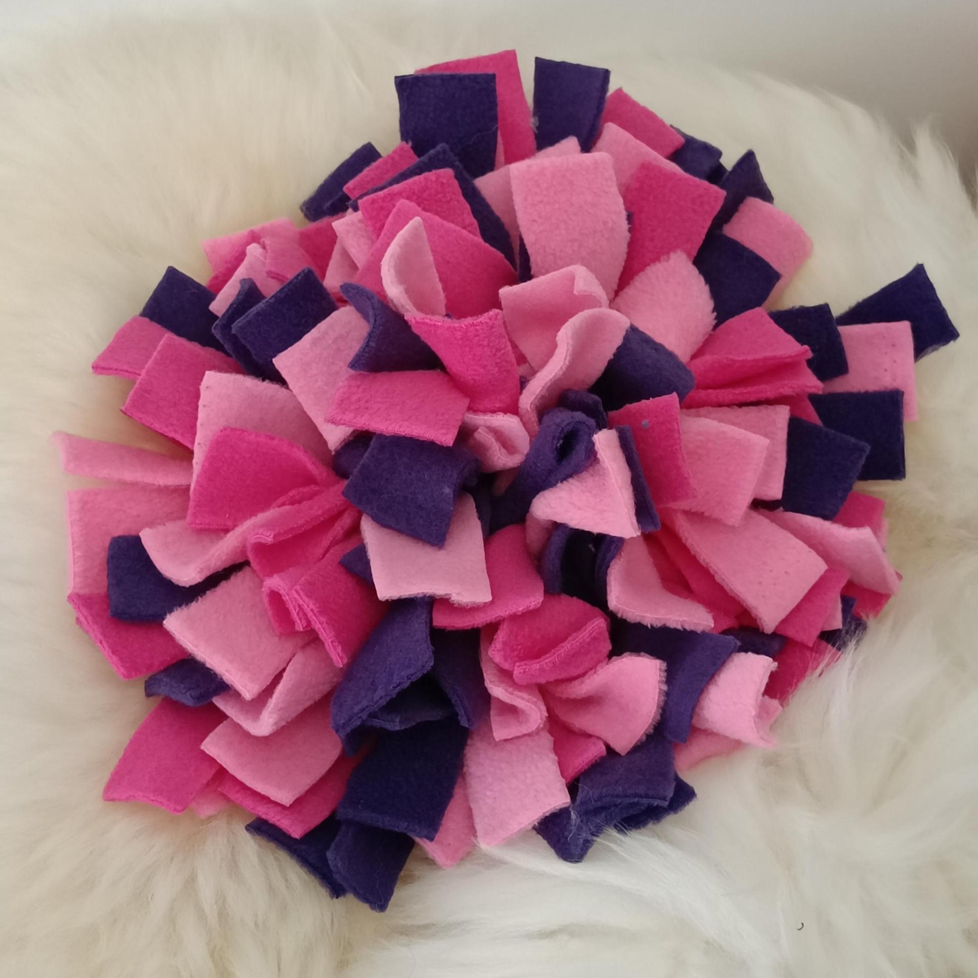 Fleece Snuffle Mat, small pets gift, foraging for food, treat dispenser, finding food