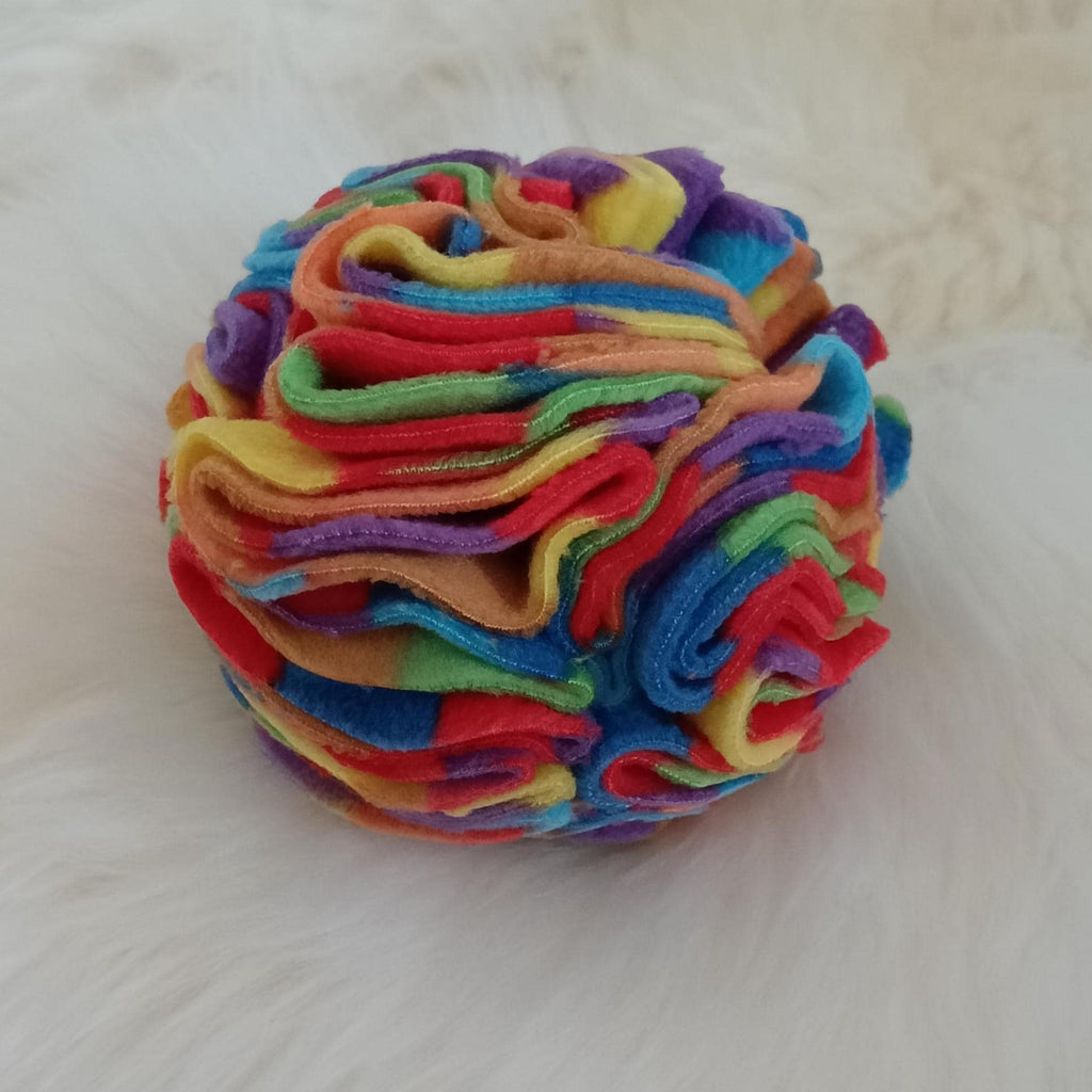 Snuffle ball for small dogs and puppies, treat dispenser