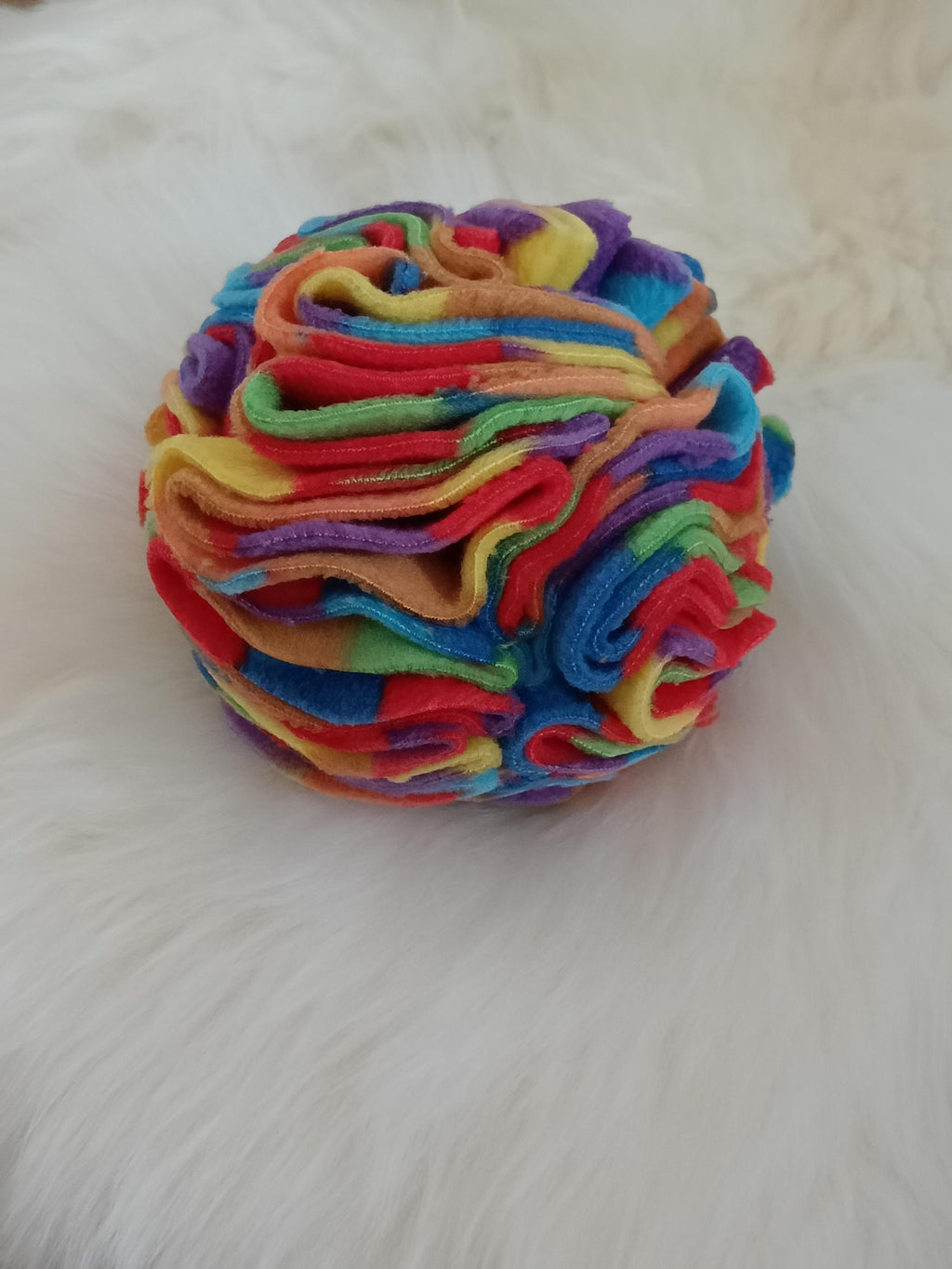 Snuffle ball for small dogs, treat dispenser,