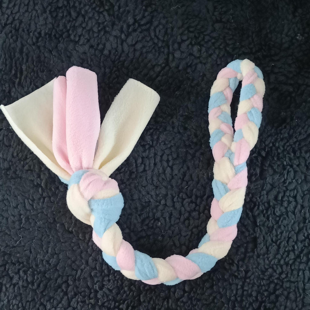 Braided Fleece Tug Toy for Small Dogs & Puppies