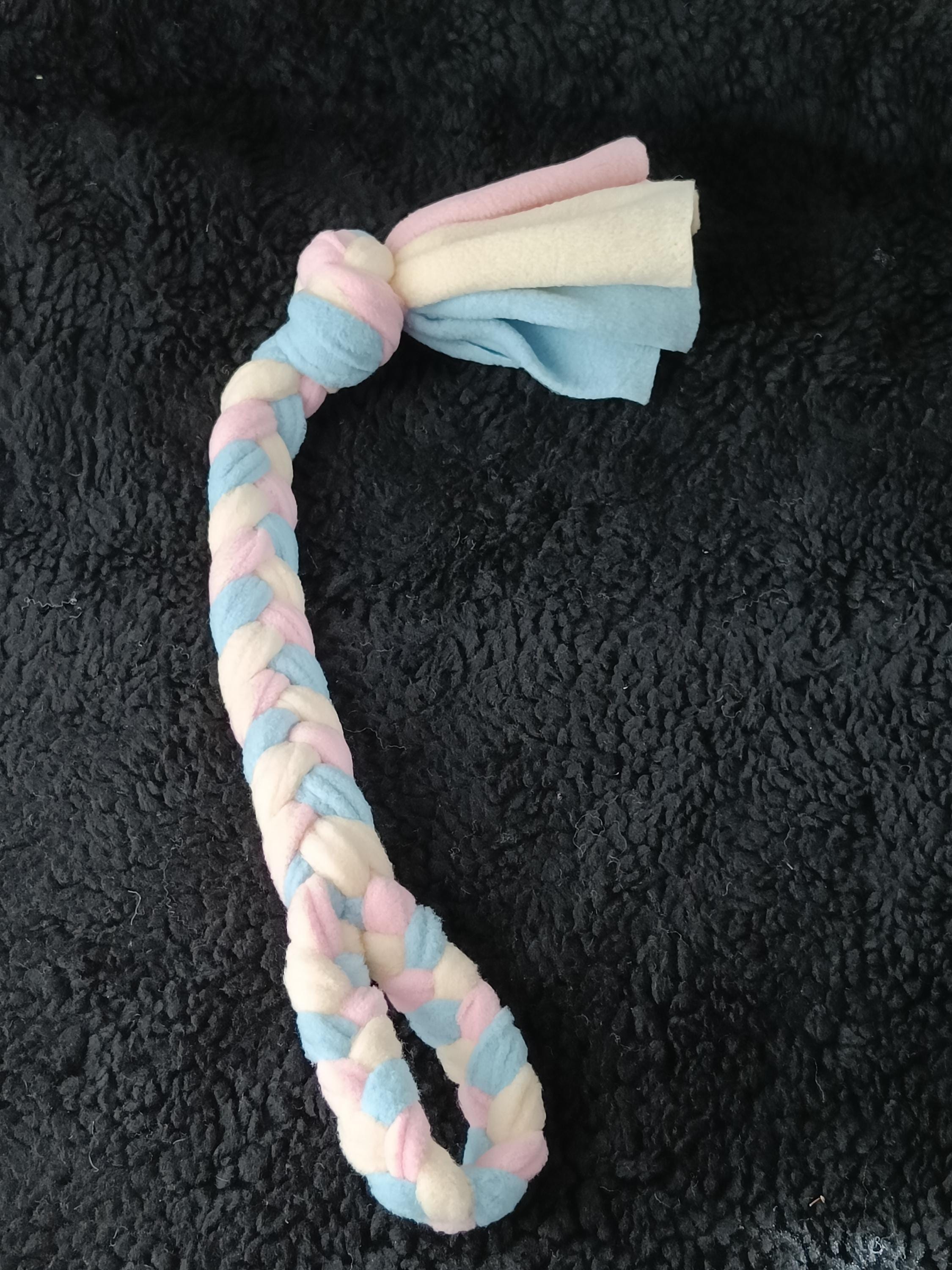 Braided Fleece Tug Toy for Small Dogs & Puppies