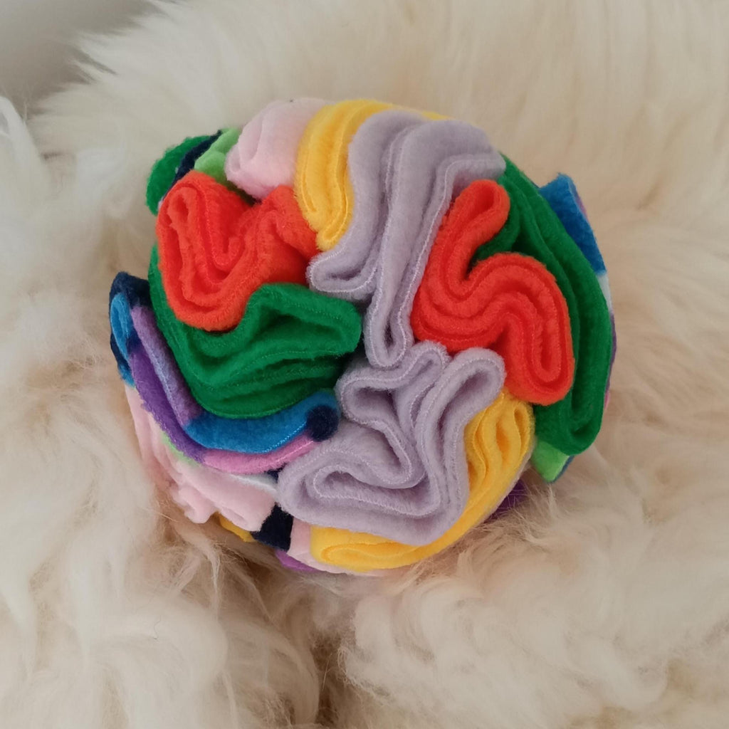 Small Snuffle ball for tiny dogs, treat dispenser. Sniff snack feeder