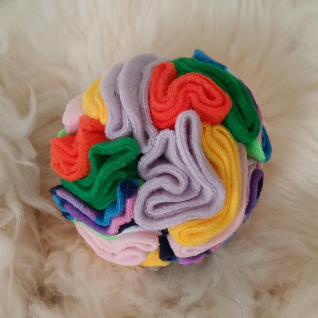 Small Snuffle ball for tiny dogs, treat dispenser. Sniff snack feeder