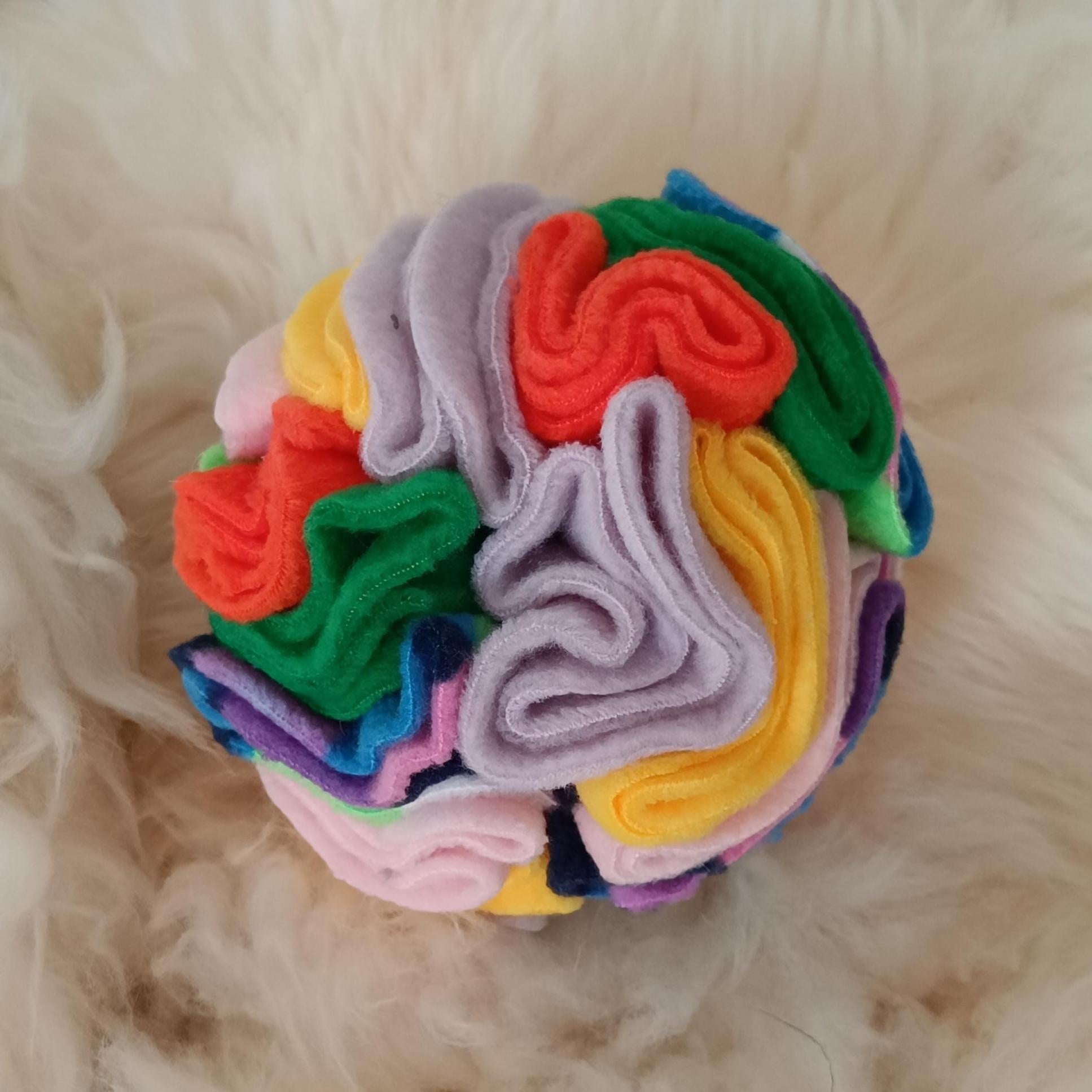 Small Snuffle ball for tiny dogs, treat dispenser. Sniff snack feeder
