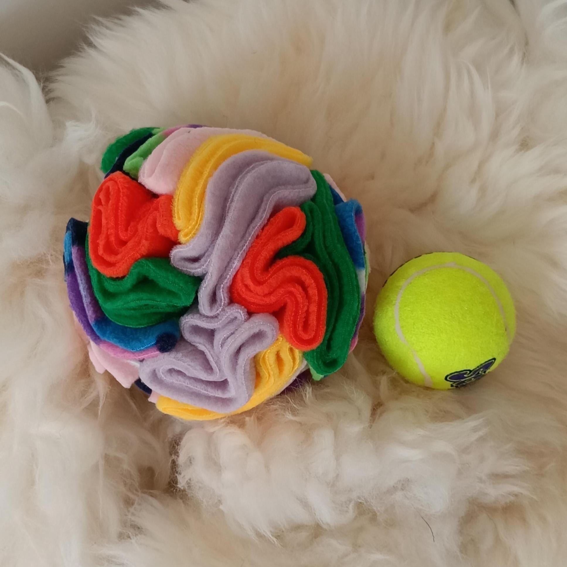 Small Snuffle ball for tiny dogs, treat dispenser. Sniff snack feeder