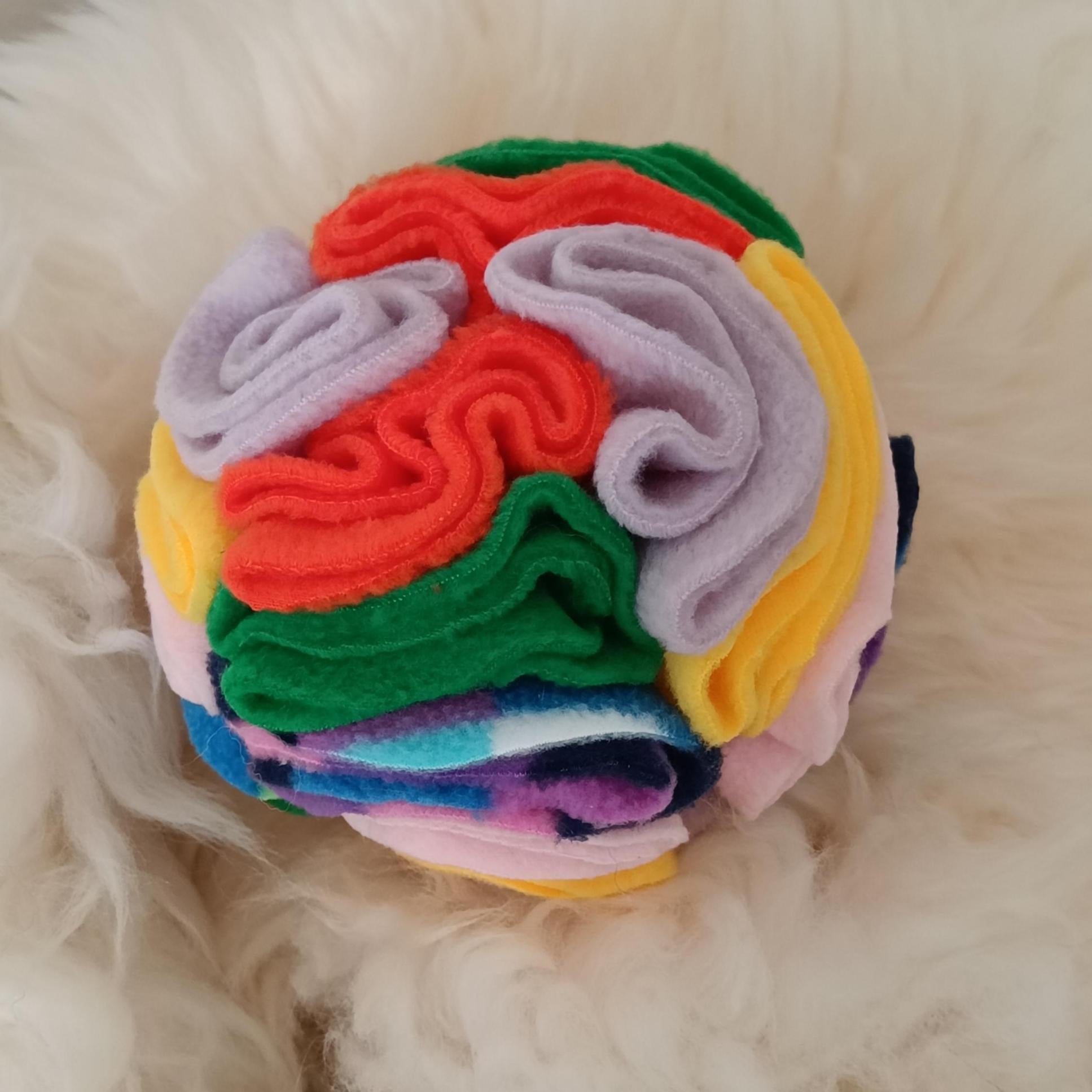 Small Snuffle ball for tiny dogs, treat dispenser. Sniff snack feeder