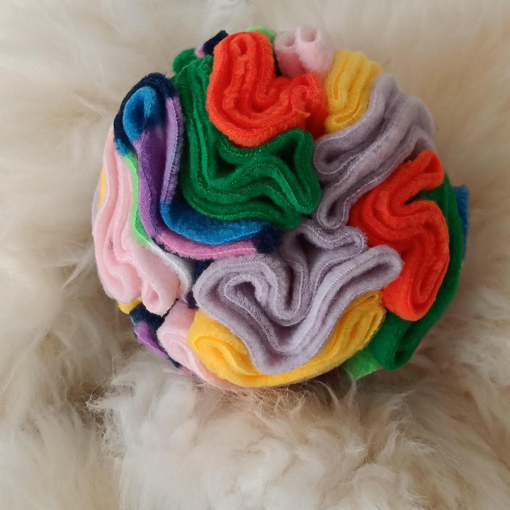 Small Snuffle ball for tiny dogs, treat dispenser. Sniff snack feeder