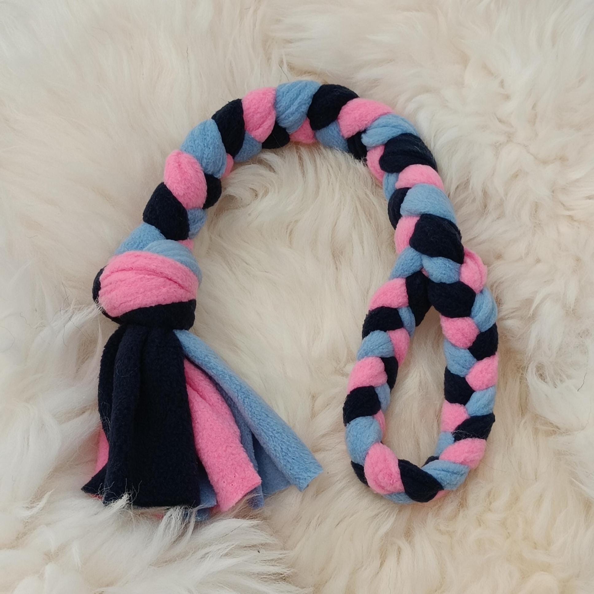 Braided Fleece Tug Toy for Small Dogs & Puppies