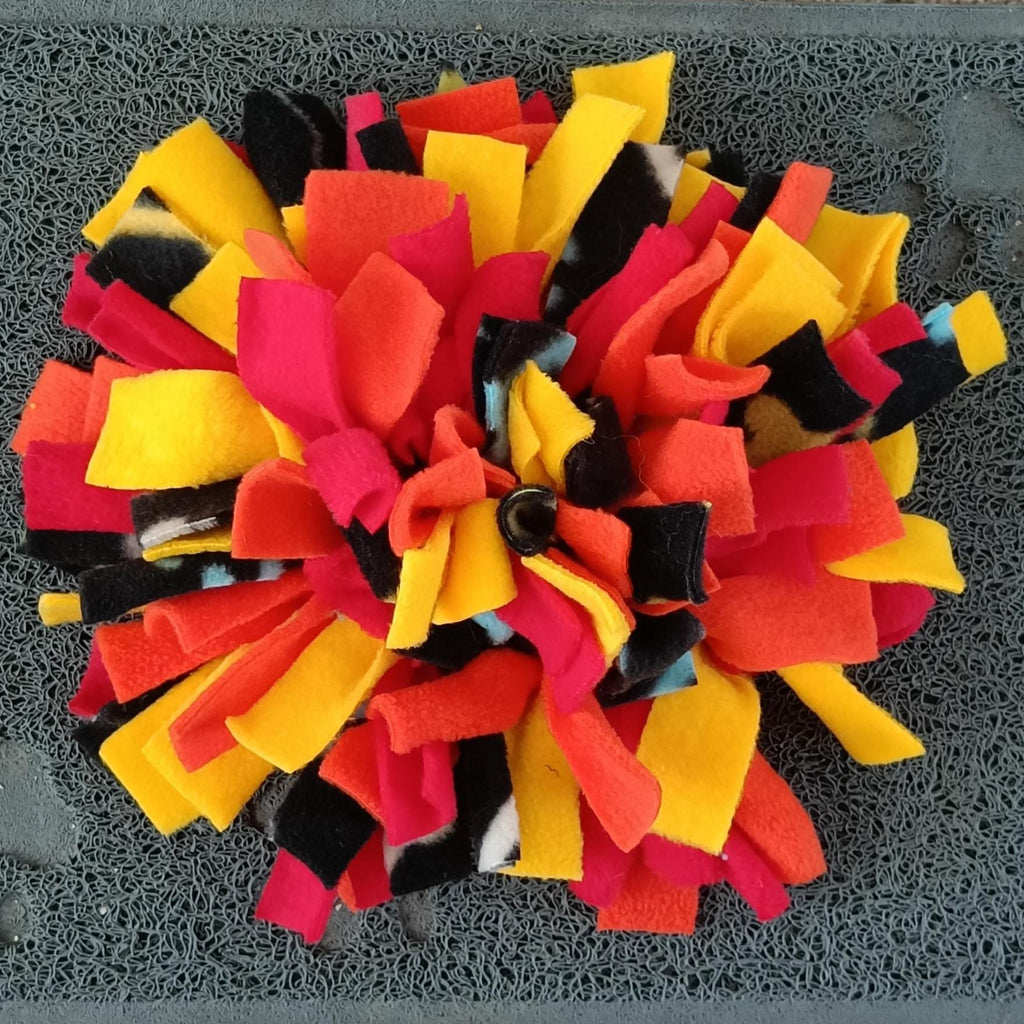 Fleece Snuffle Mat, small pets gift, foraging for food, treat dispenser, finding food
