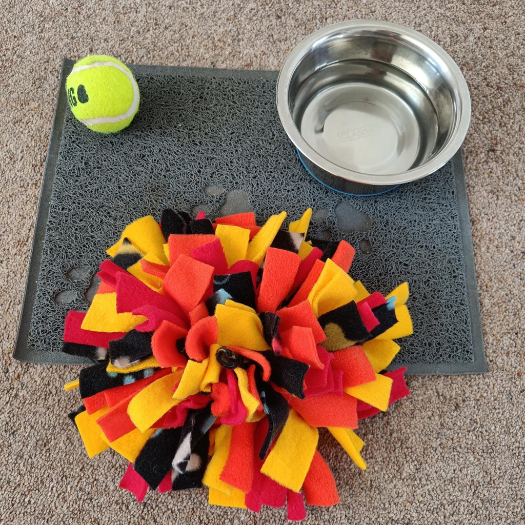 Fleece Snuffle Mat, small pets gift, foraging for food, treat dispenser, finding food