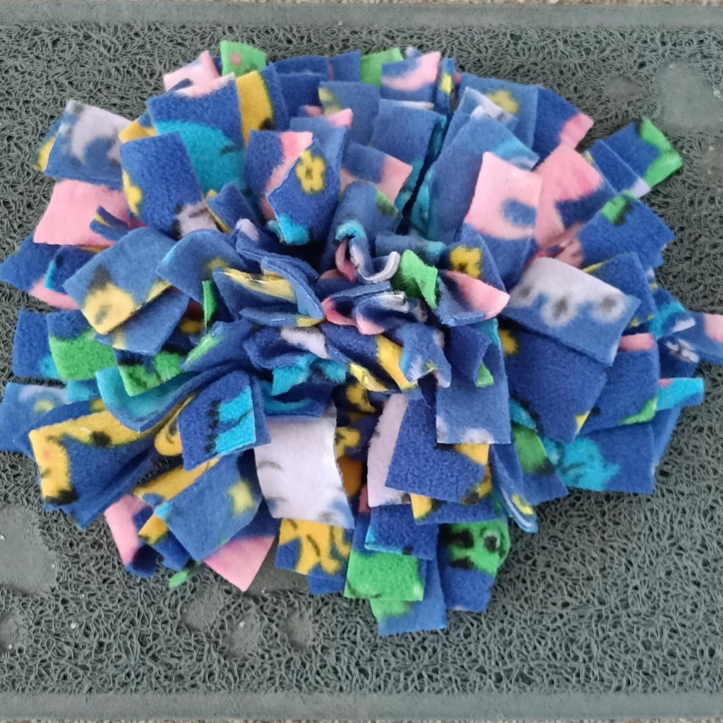Fleece Snuffle Mat, small pets gift, foraging for food, treat dispenser, finding food