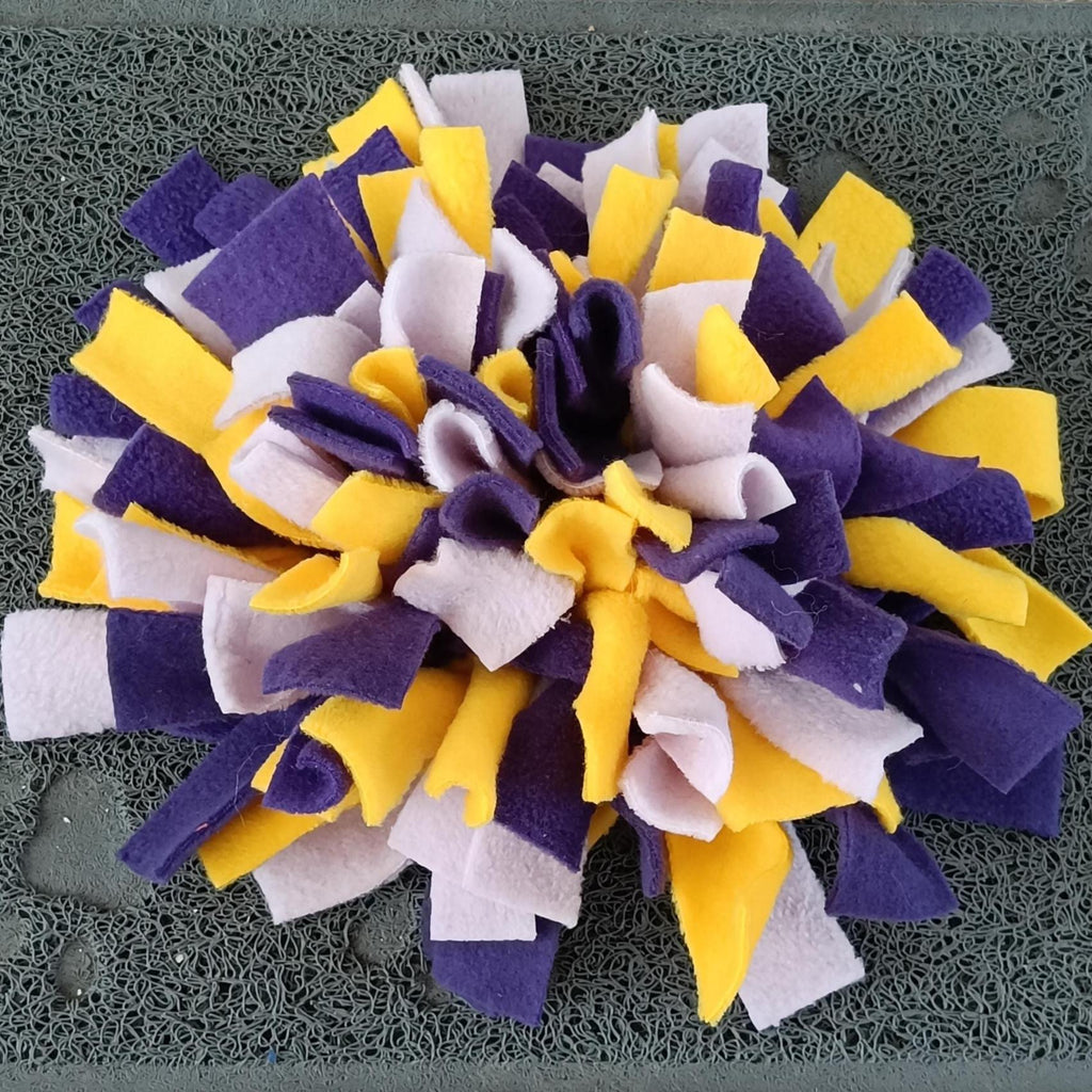 Fleece Snuffle Mat, small pets gift, foraging for food, treat dispenser, finding food