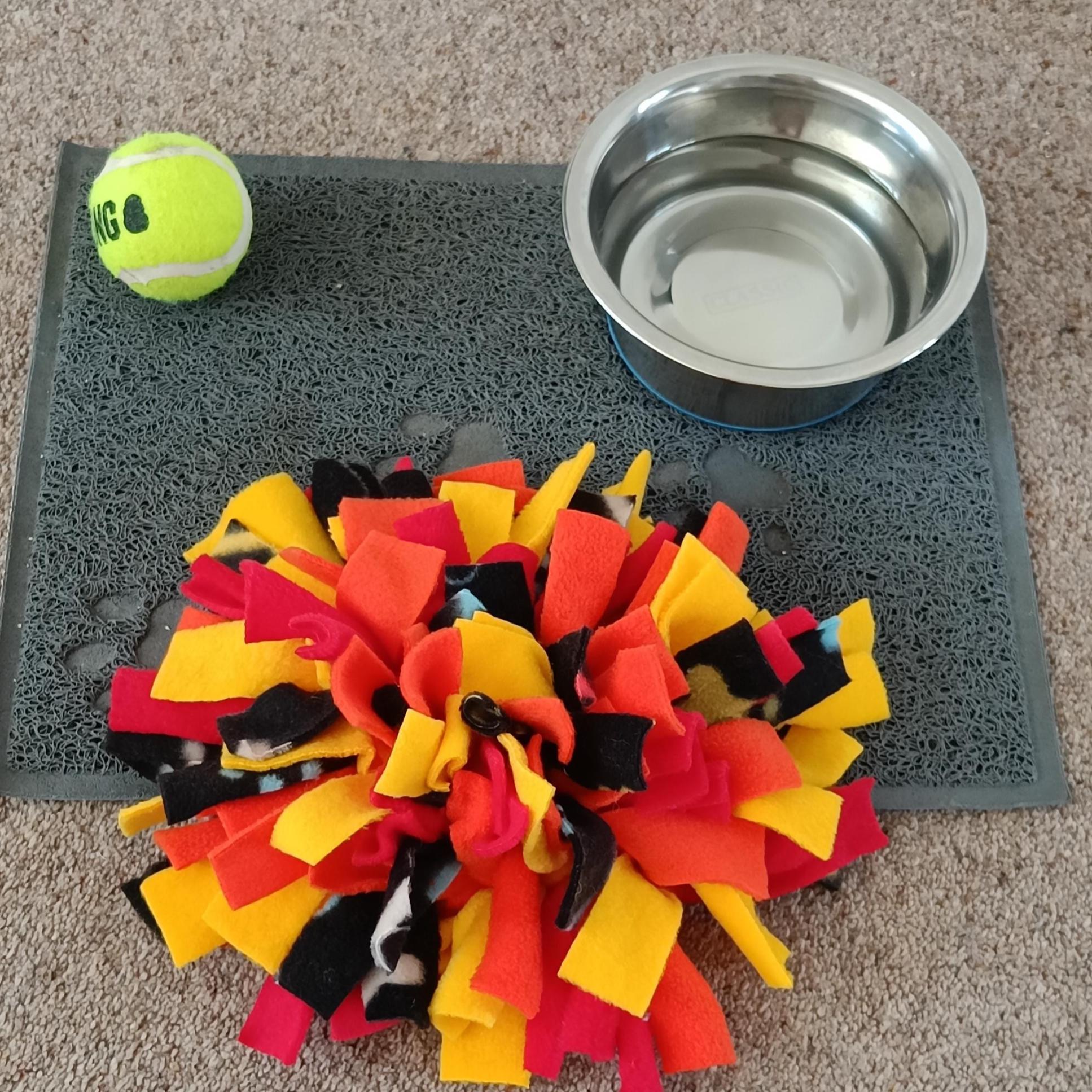 Fleece Snuffle Mat, small pets gift, foraging for food, treat dispenser, finding food