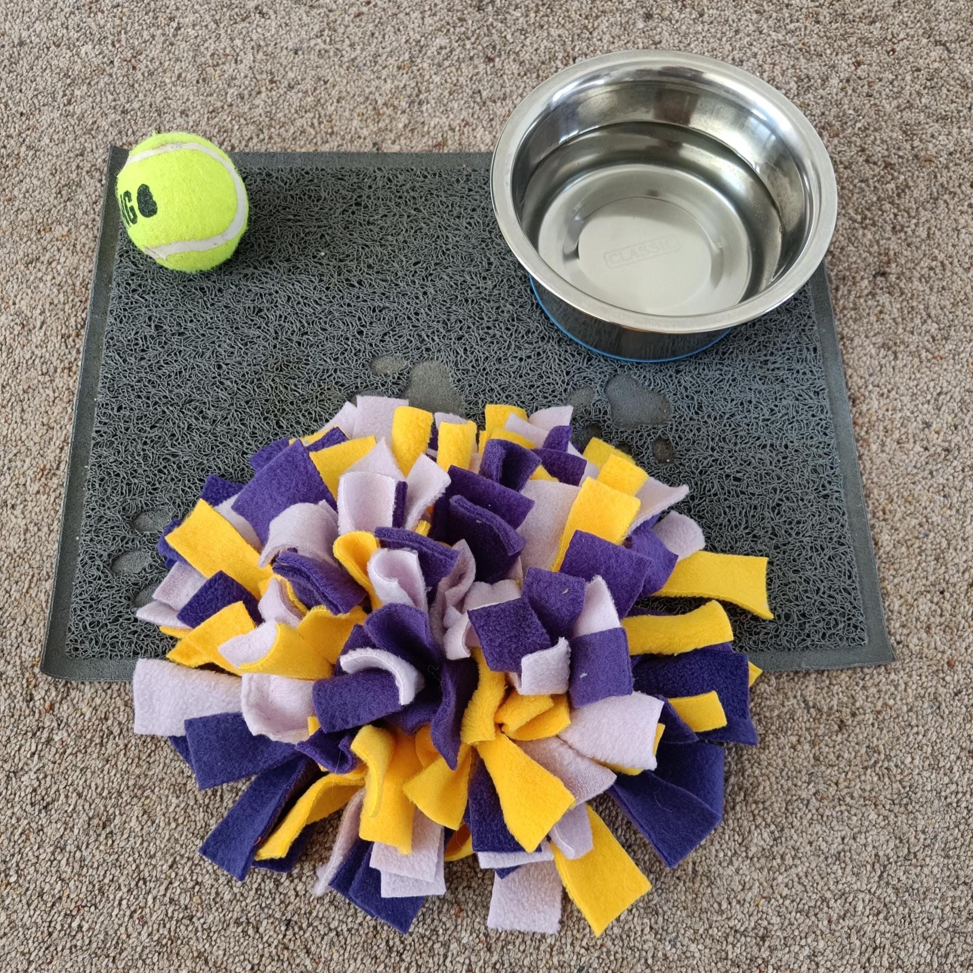 Fleece Snuffle Mat, small pets gift, foraging for food, treat dispenser, finding food