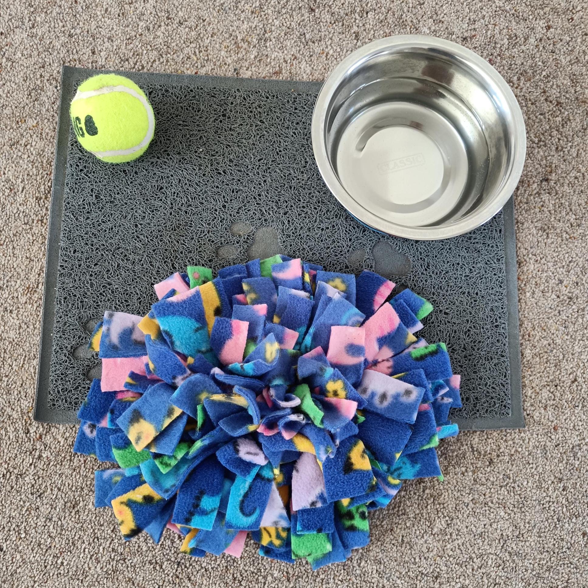 Fleece Snuffle Mat, small pets gift, foraging for food, treat dispenser, finding food