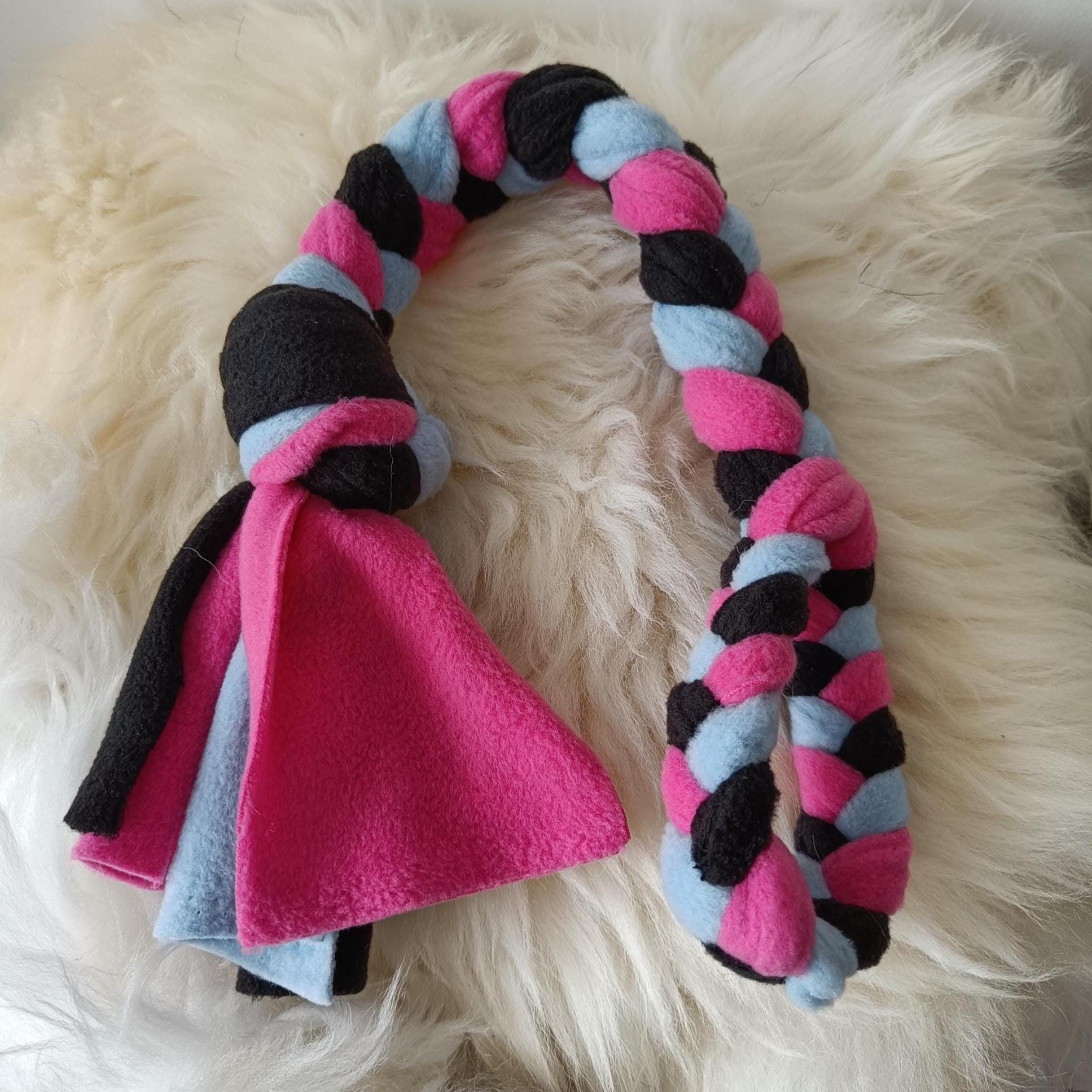 Braided Fleece Tug Toy for Small Dogs & Puppies