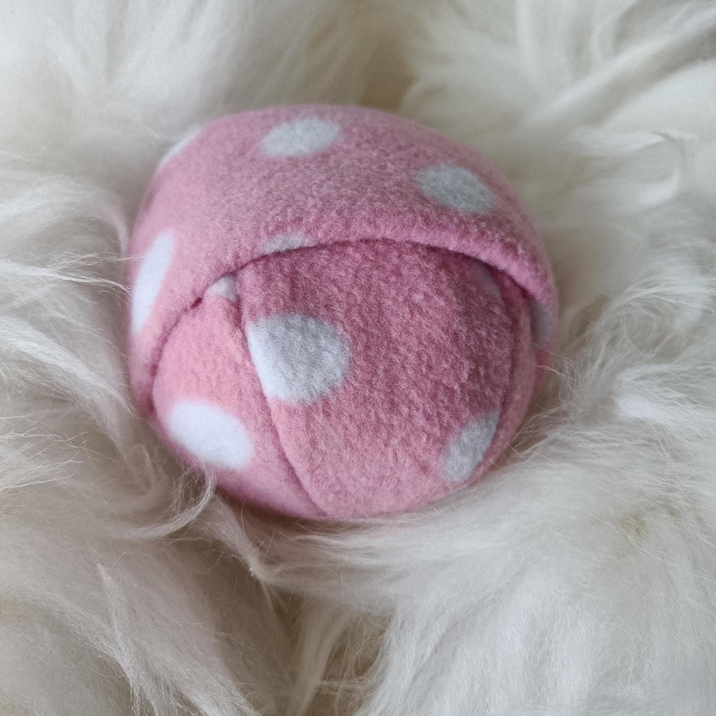 Dog Snuffle Ball, Fleece toy, finding treats puzzle, sheepskin stuffed toy