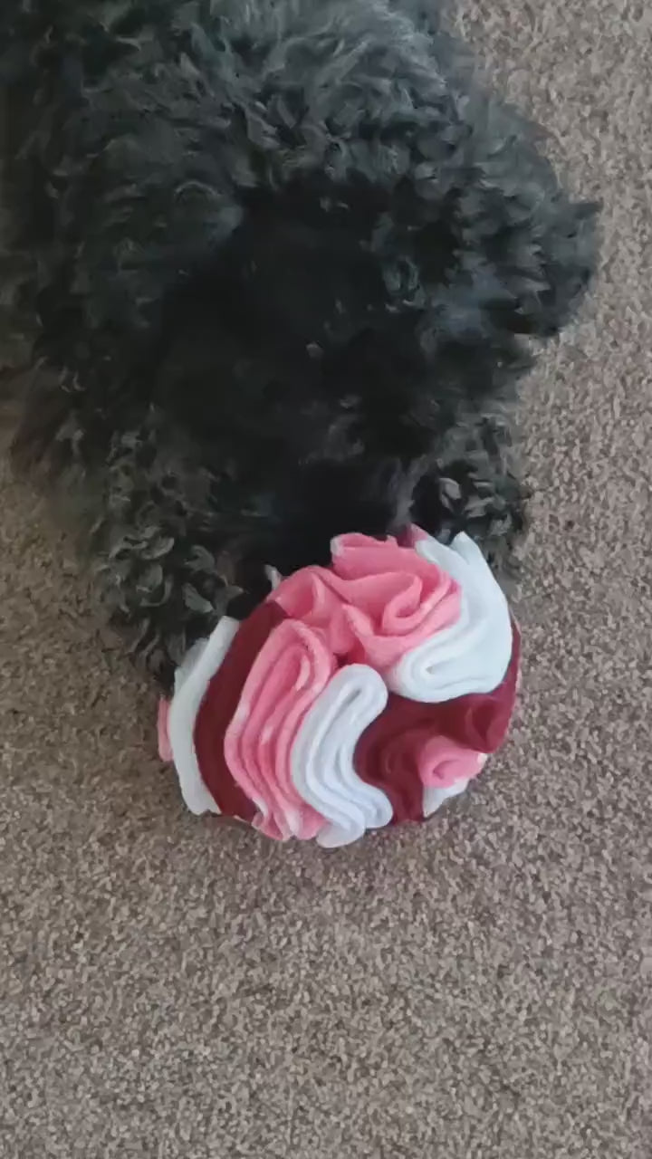 Small Snuffle ball for tiny dogs, treat dispenser. Sniff snack feeder